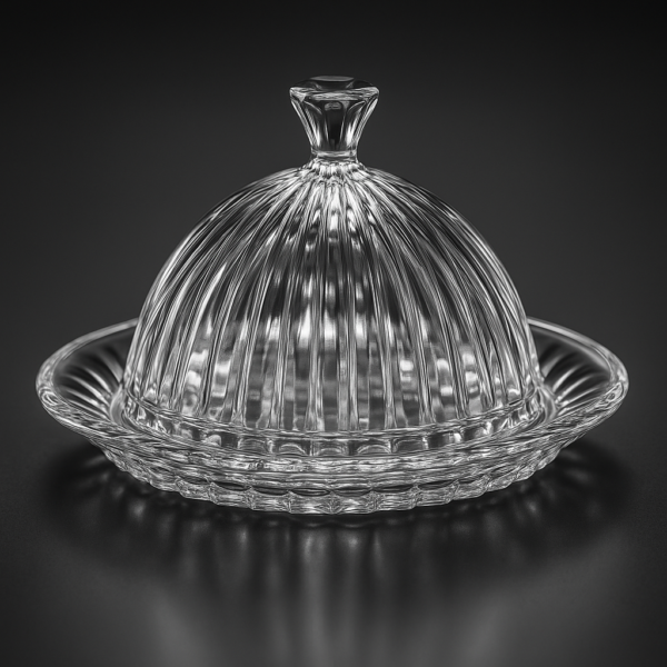 Queijeira de Cristal Renaissance com Tampa 20 cm